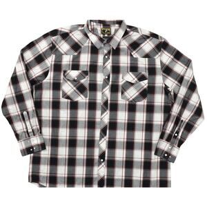 Wyoming Traders Men's 3XL Multicolor Plaid Cotton Blend Snap Button Shirt